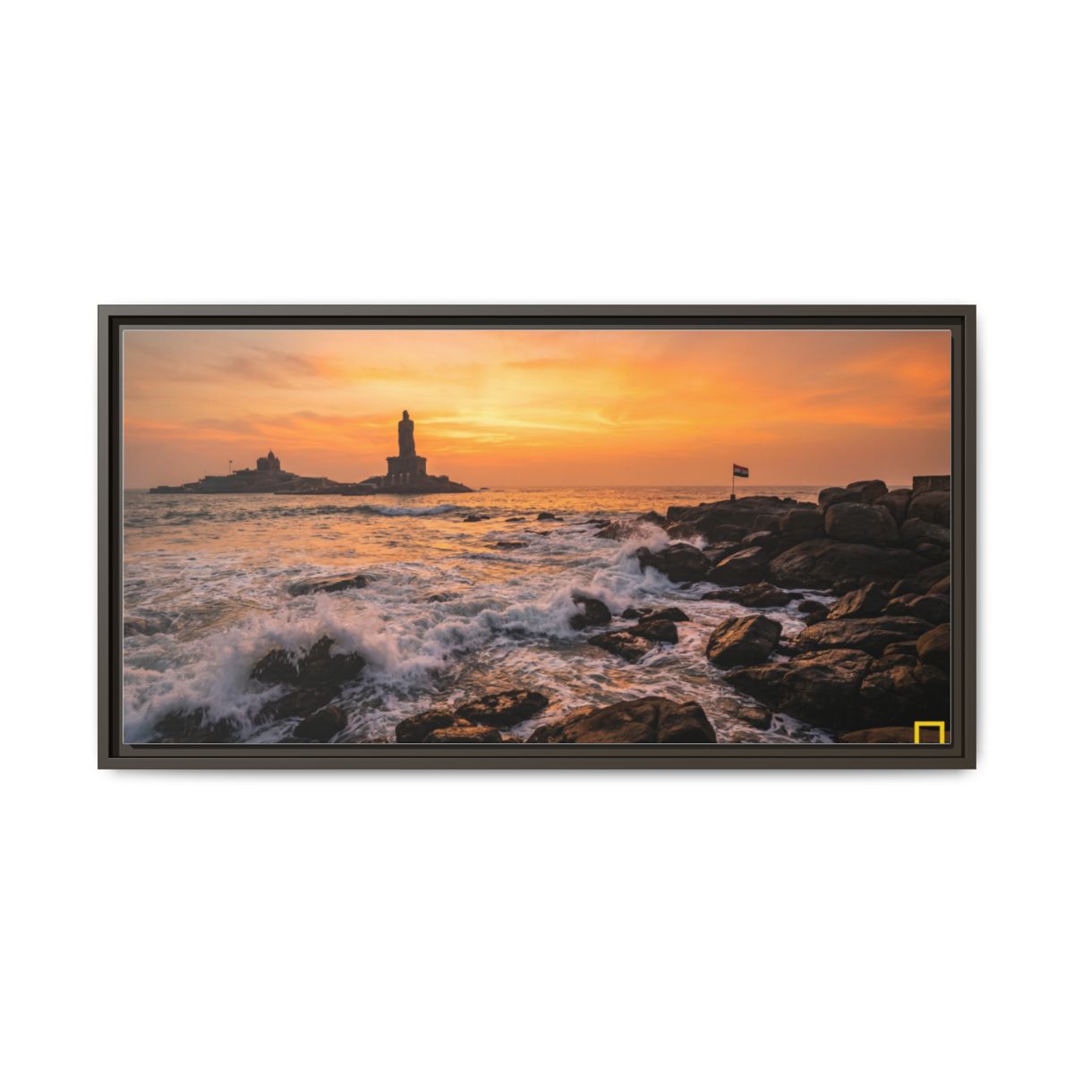 Framed Matte Canvas - Majestic Golden Coast