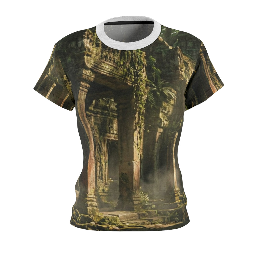Women's Cut & Sew Tee - Temple Mist | Echovira Gallery