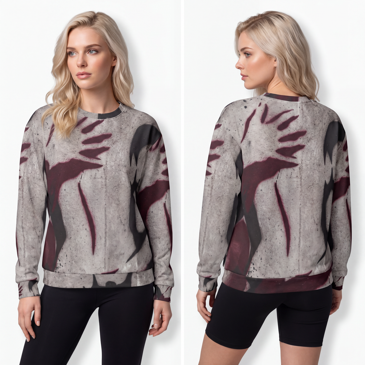 Unisex Sweatshirt - Modern Love Stencil | Echovira Gallery