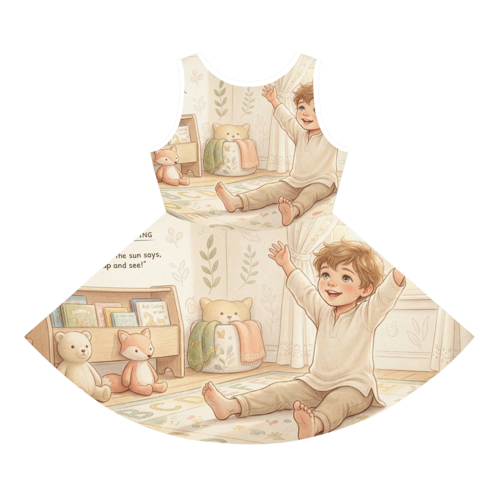 Girls' Sleeveless Sundress - Sunny Day | Echovira Gallery