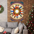 Matte Vertical Poster - Unity Mandala Folk Art (8×10 & 36×54)
