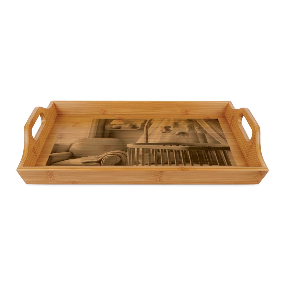 Nursery Glow Bamboo Serving Tray - Hosting