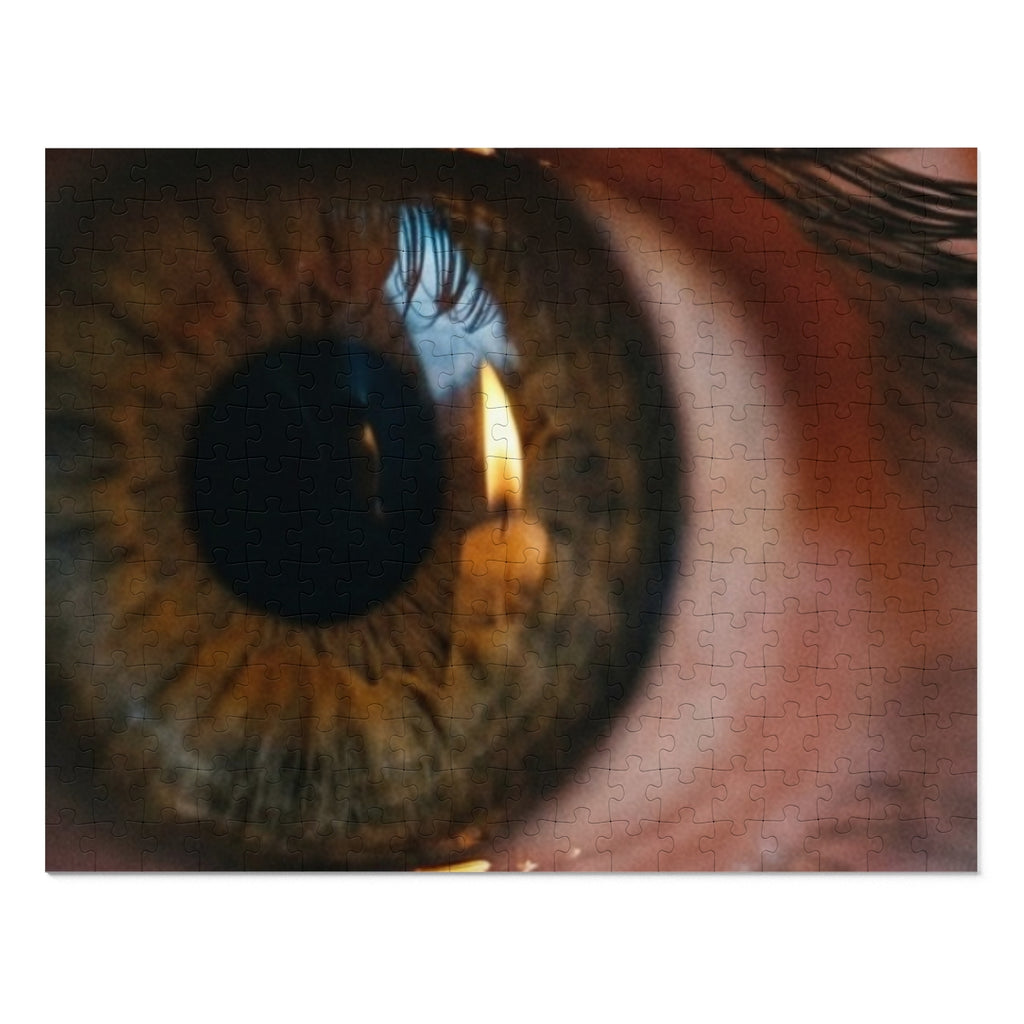 Jigsaw Puzzle with Tin - Amber Iris Reflection Fine Art... |...