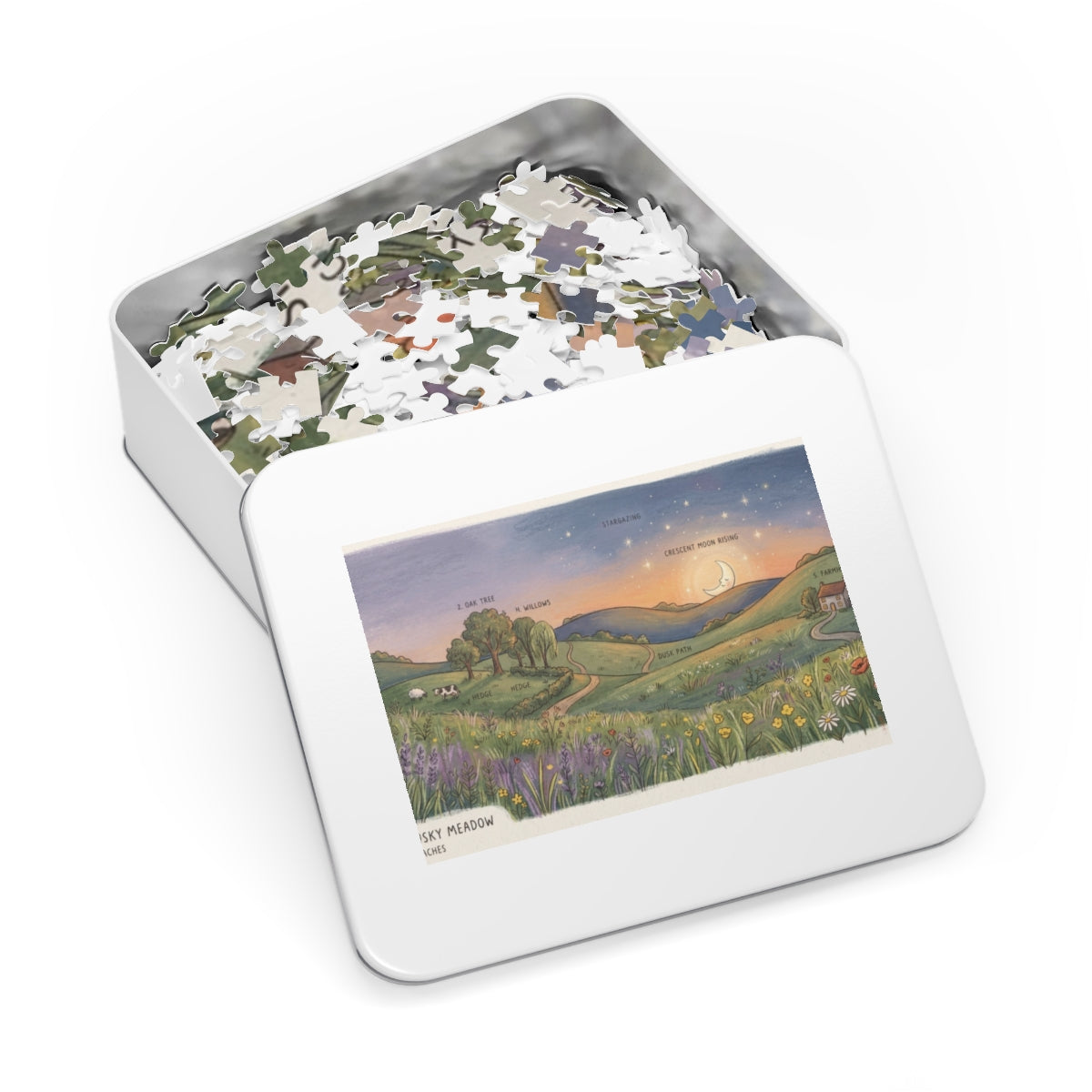 Jigsaw Puzzle with Tin - Dusky Meadow (30, 110, 252, 500......