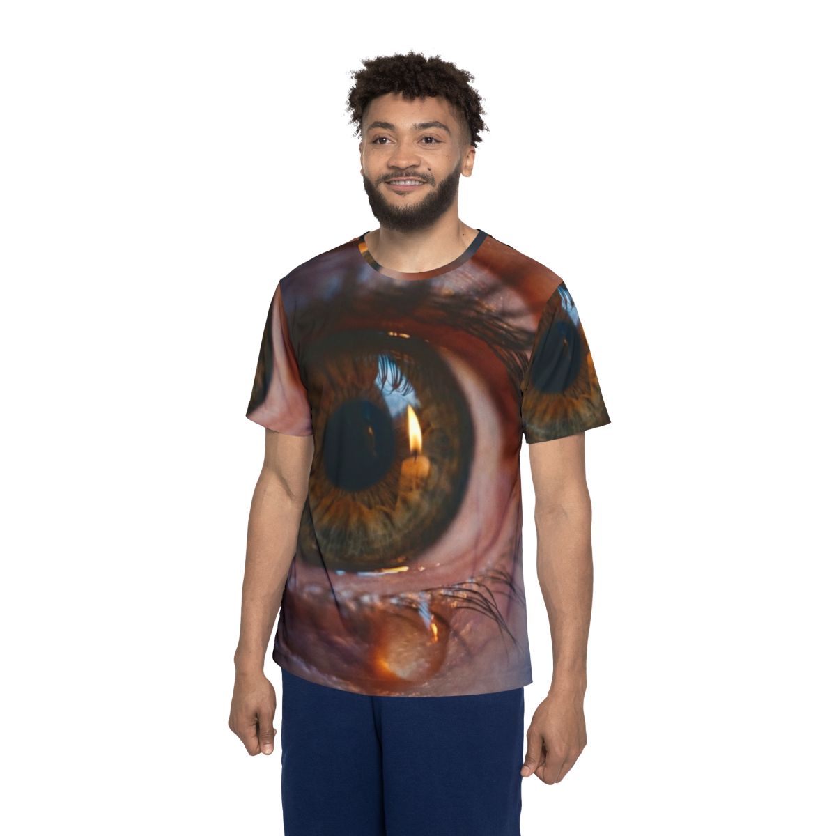 Men's Sports Jersey - Amber Iris Reflection Fine Art Print |...