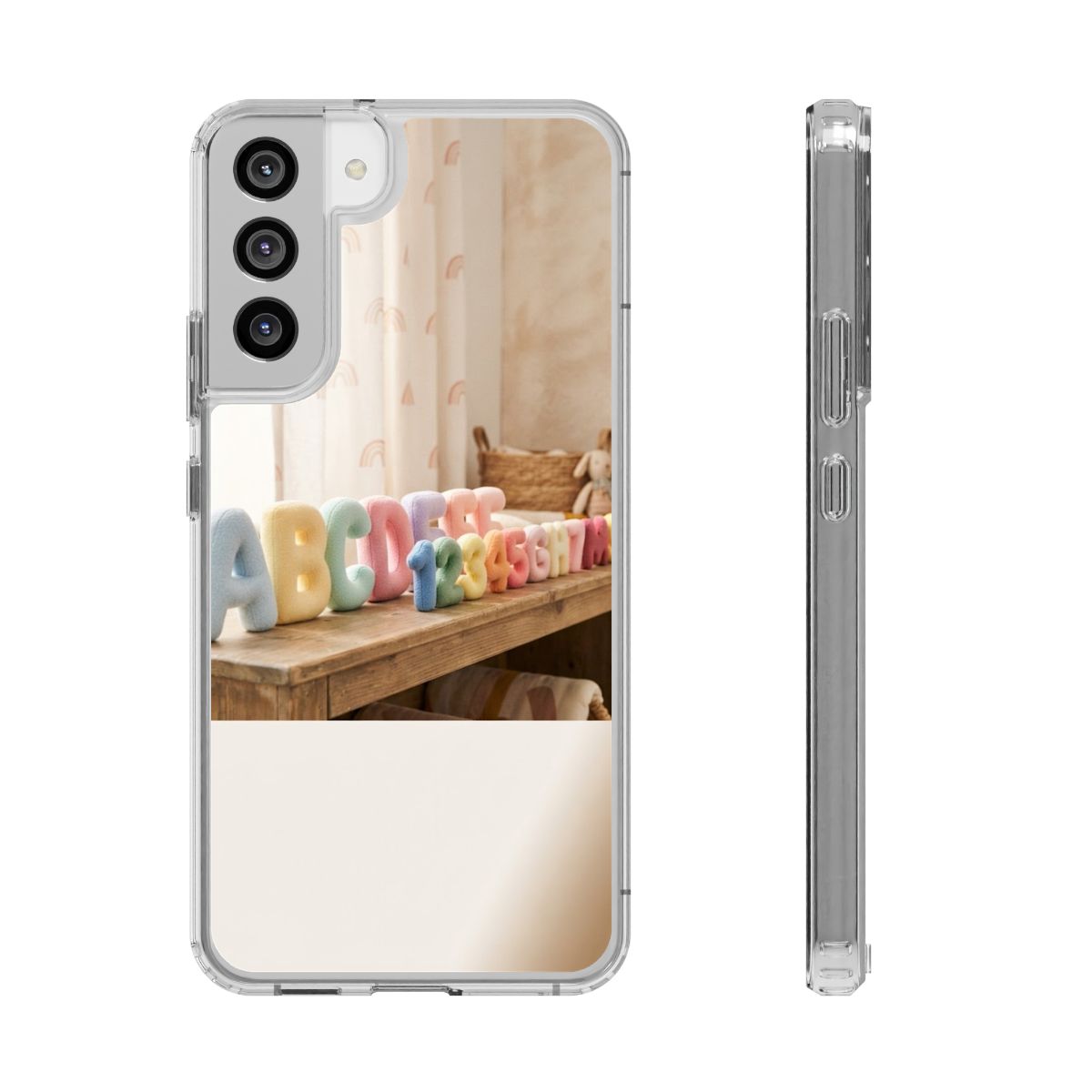 Clear Impact-Resistant Case - Pastel ABCs | Echovira Gallery