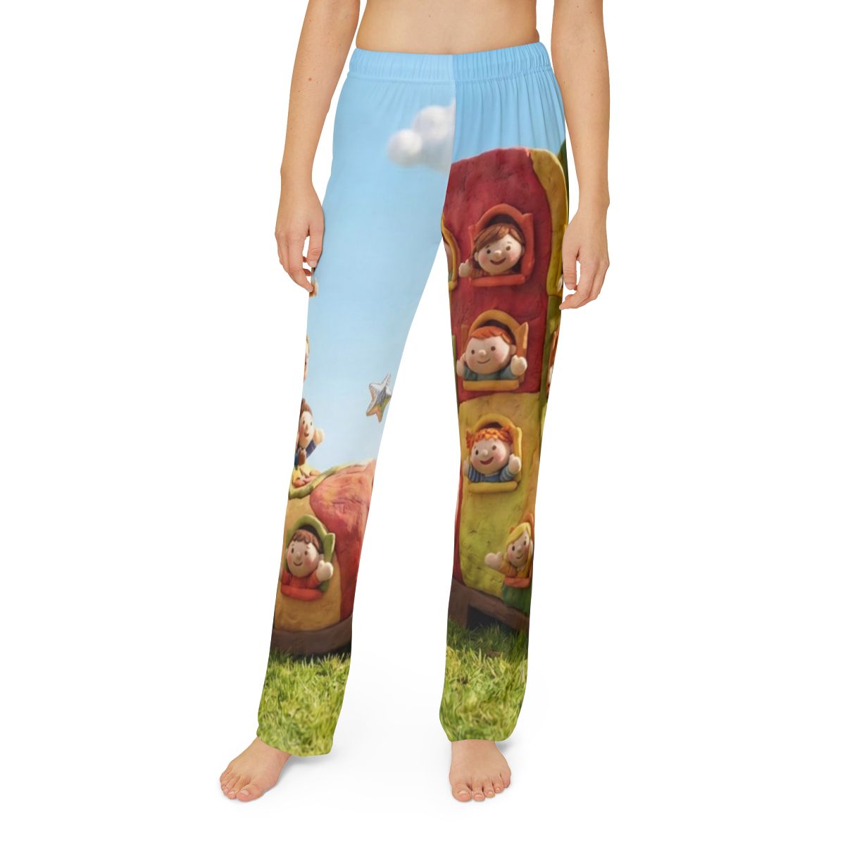Kids Lounge Pants - Storybook Shoe House Cottagecore Art |...