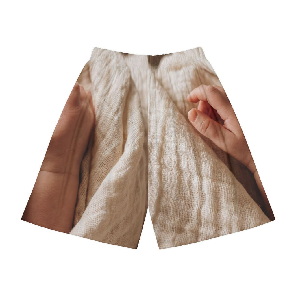 Men's Sports Shorts - Tender Touch Minimalist Baby Art |...