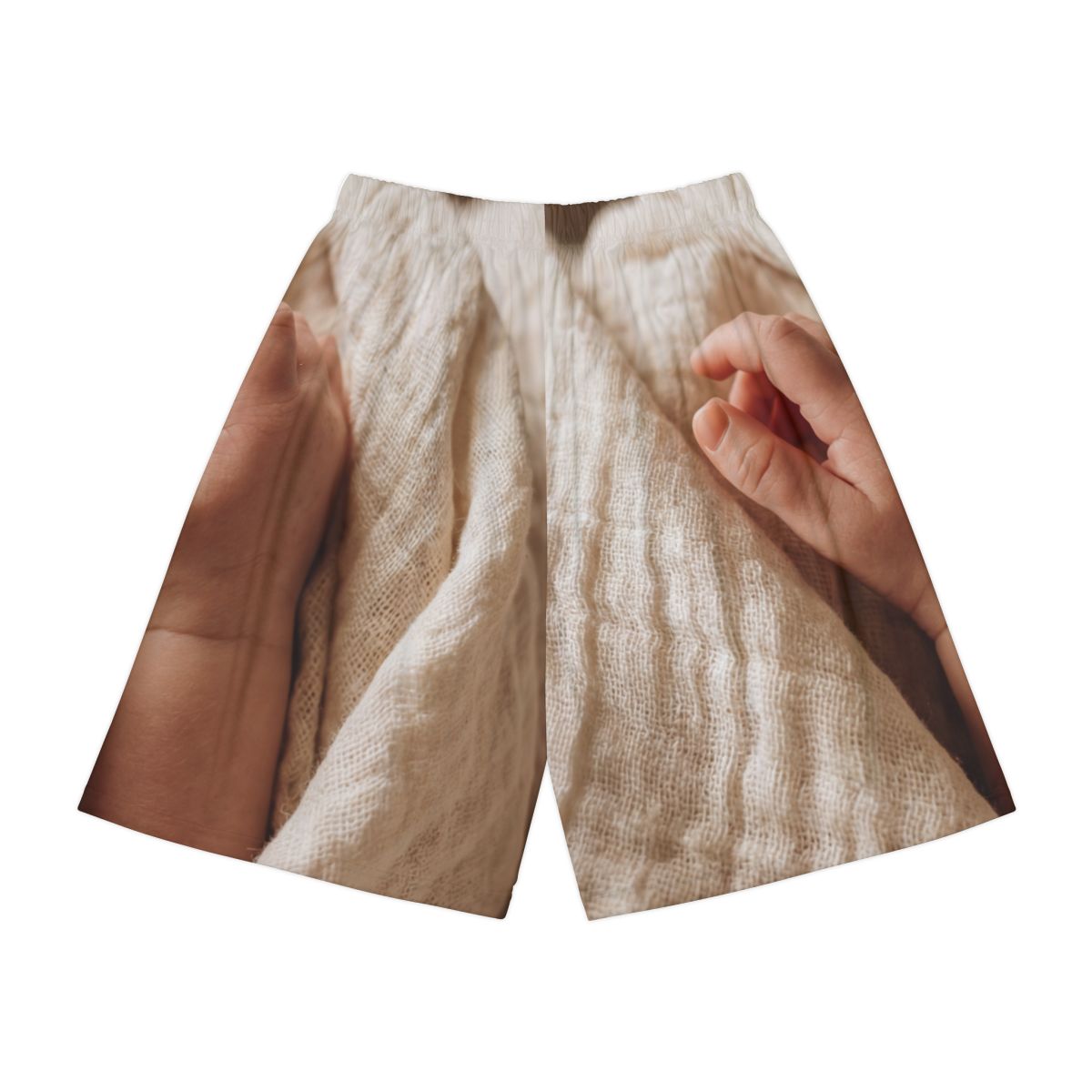 Men's Sports Shorts - Tender Touch Minimalist Baby Art |...