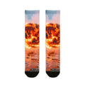 Sublimation Crew Socks - Fire Orb Footwear | Echovira...