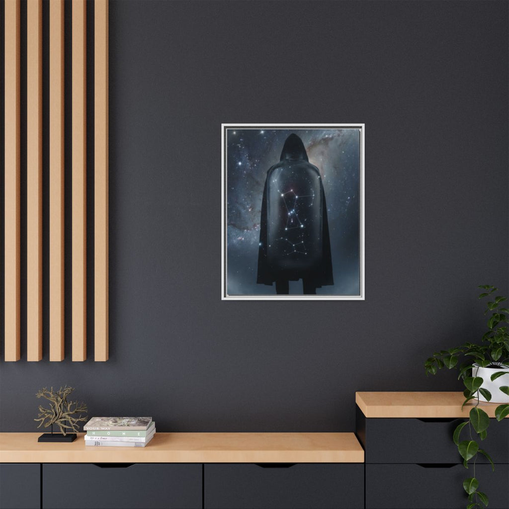 Framed Matte Canvas - Cosmic Sentinel — White / 1.25" (8×10...