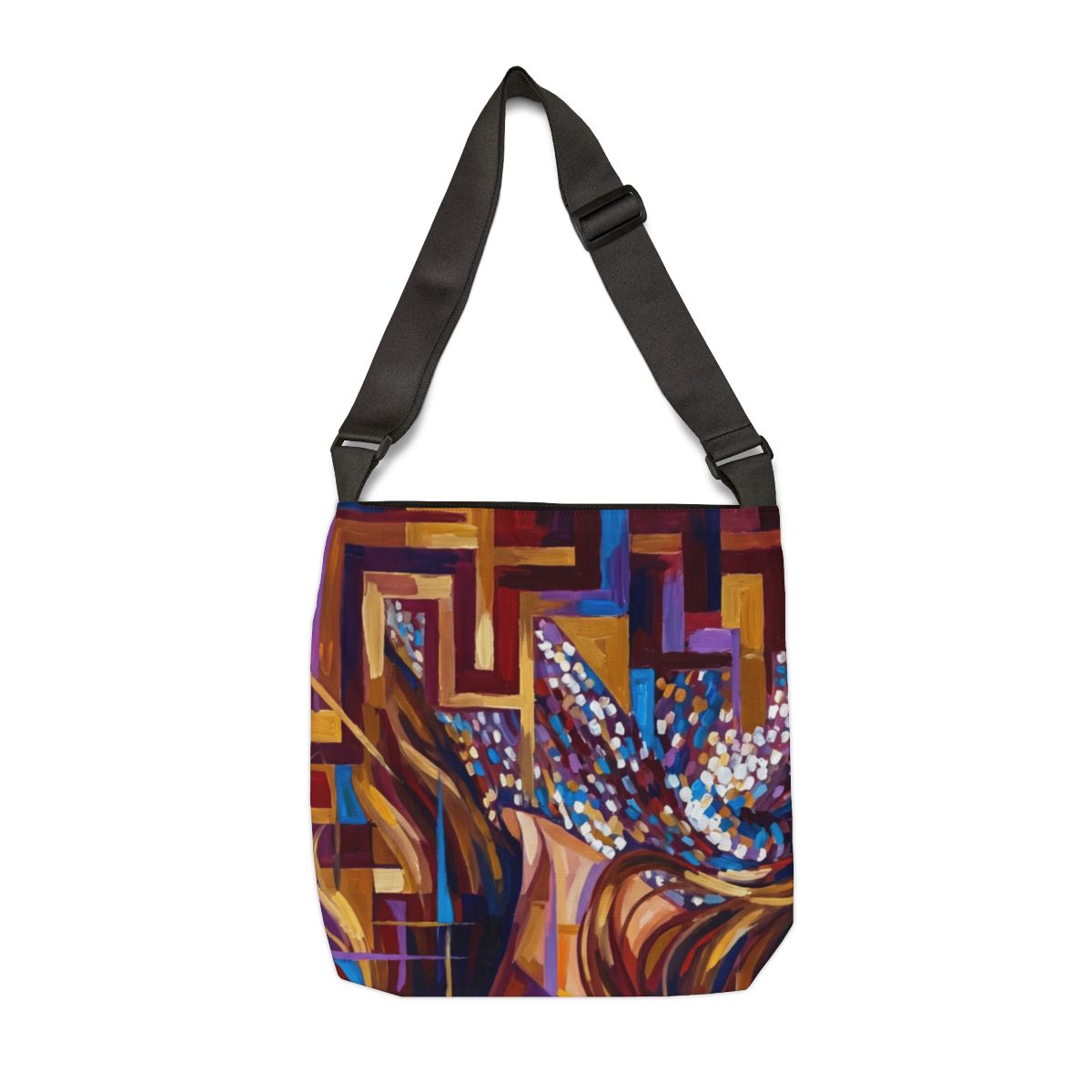Adjustable Tote Bag - Shattered Elegance | Echovira Gallery