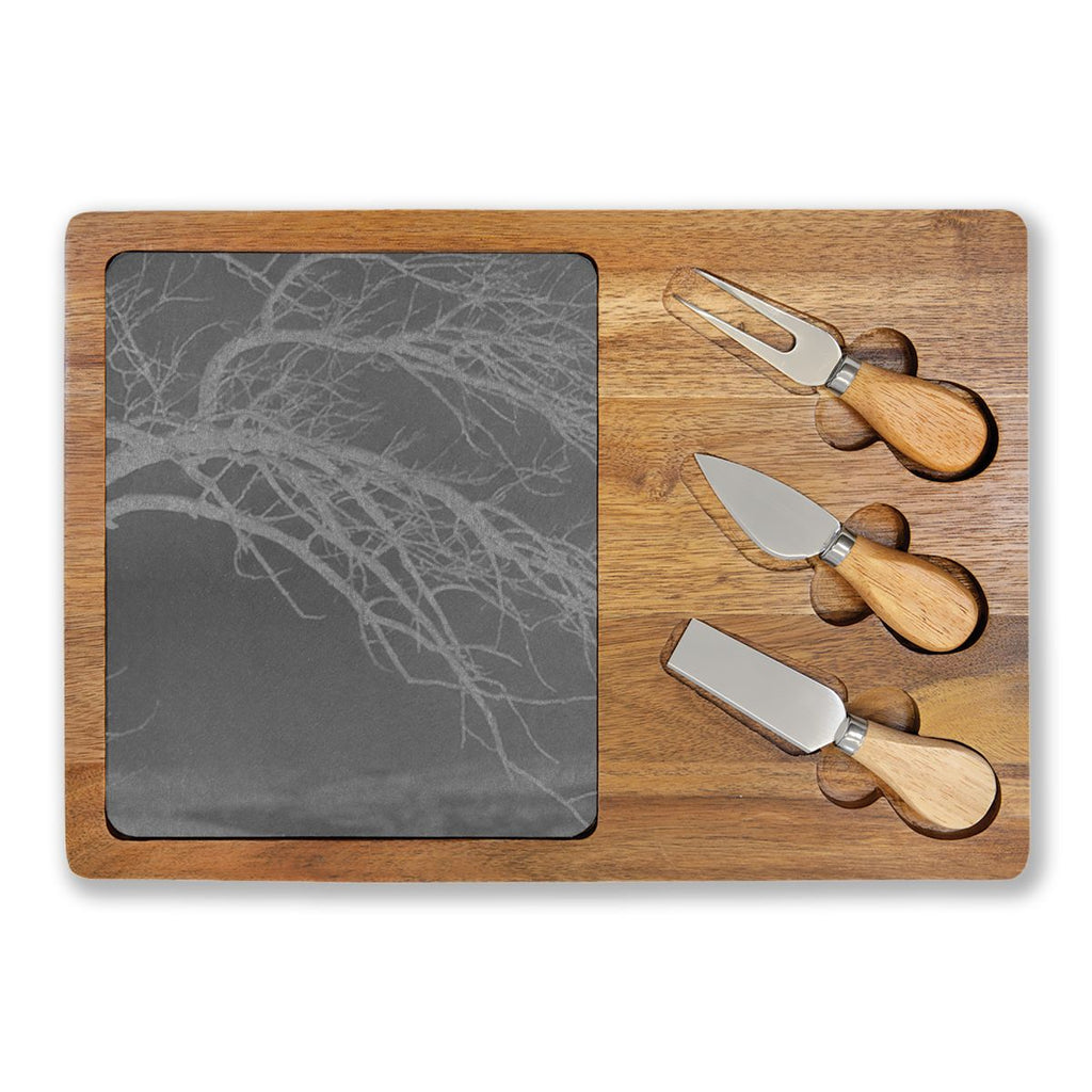 Charcuterie Board - Winter Tree Art