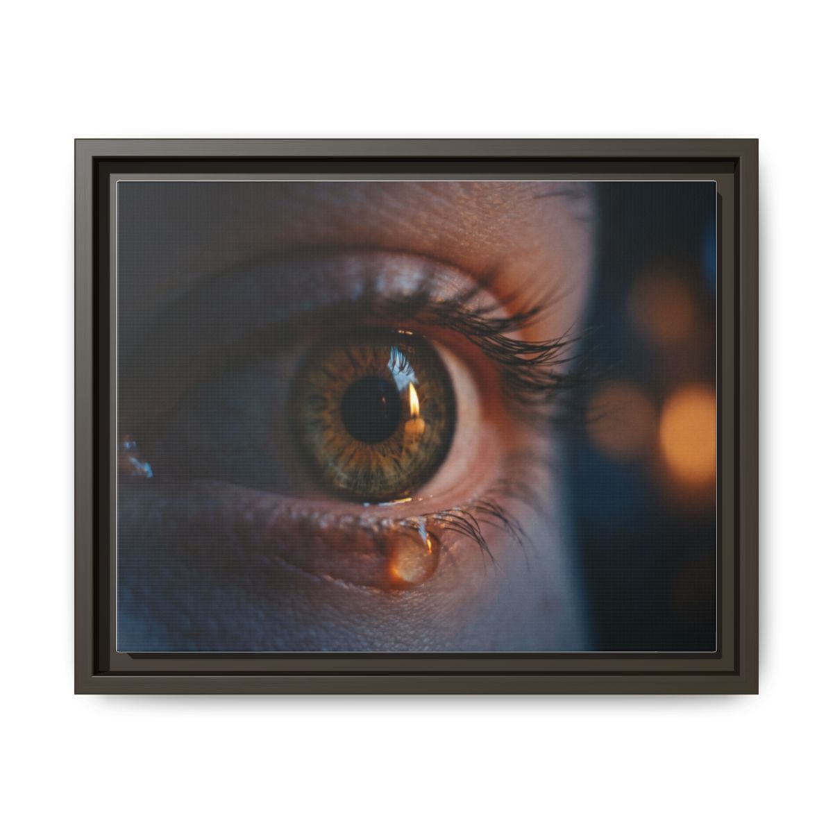 Framed Matte Canvas - Mystic Eye — Espresso / 1.25"