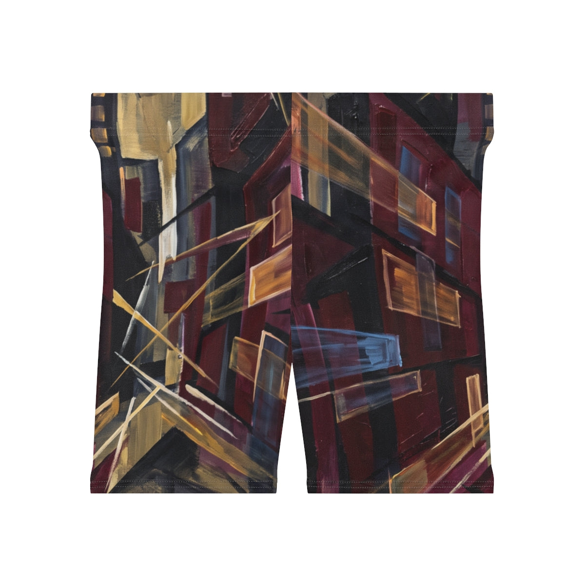 Women's Biker Shorts - Urban Horizon | Echovira Gallery