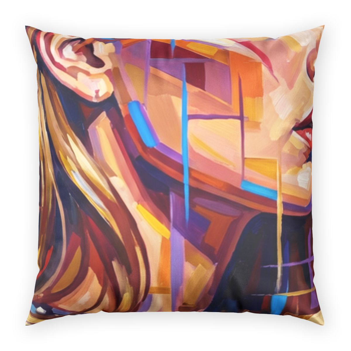 Poly Velvet Pillow - Shattered Elegance | Echovira Gallery