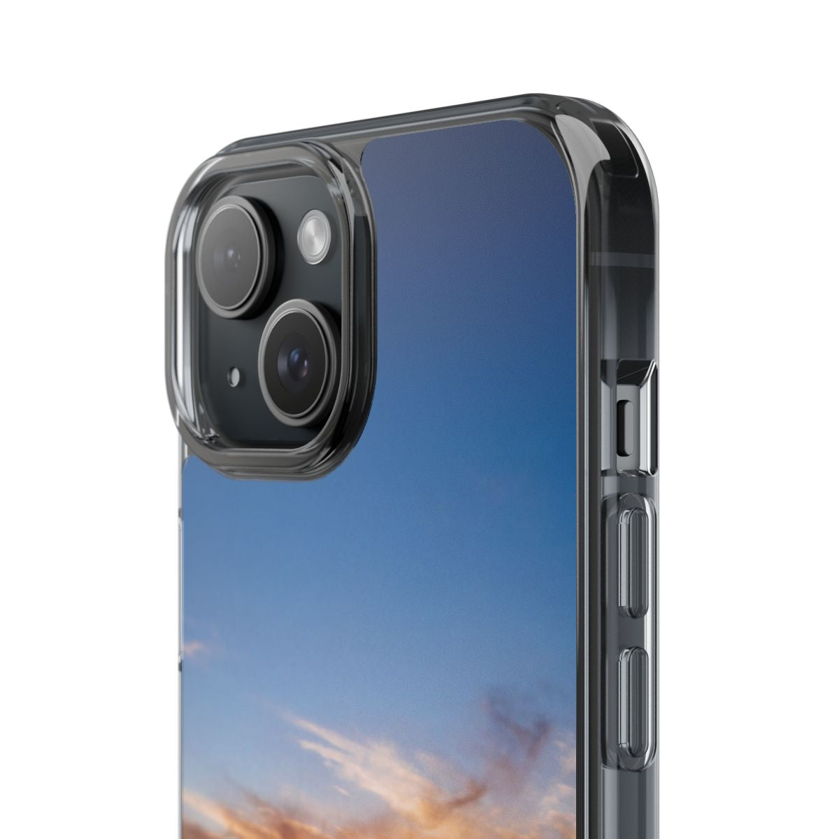 Clear Impact-Resistant Case - Sunset Peaks