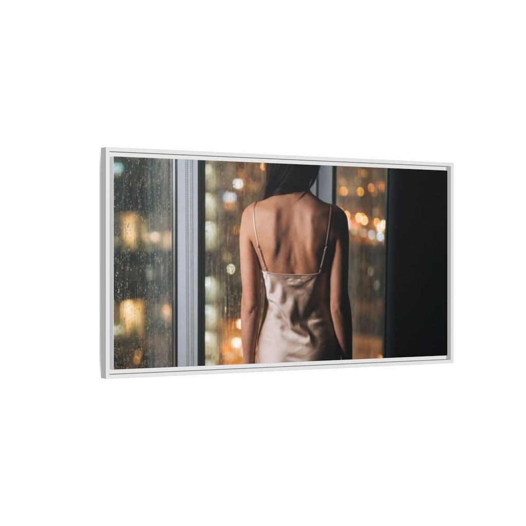 Framed Matte Canvas - Cinematic Nights — White / 1.25"