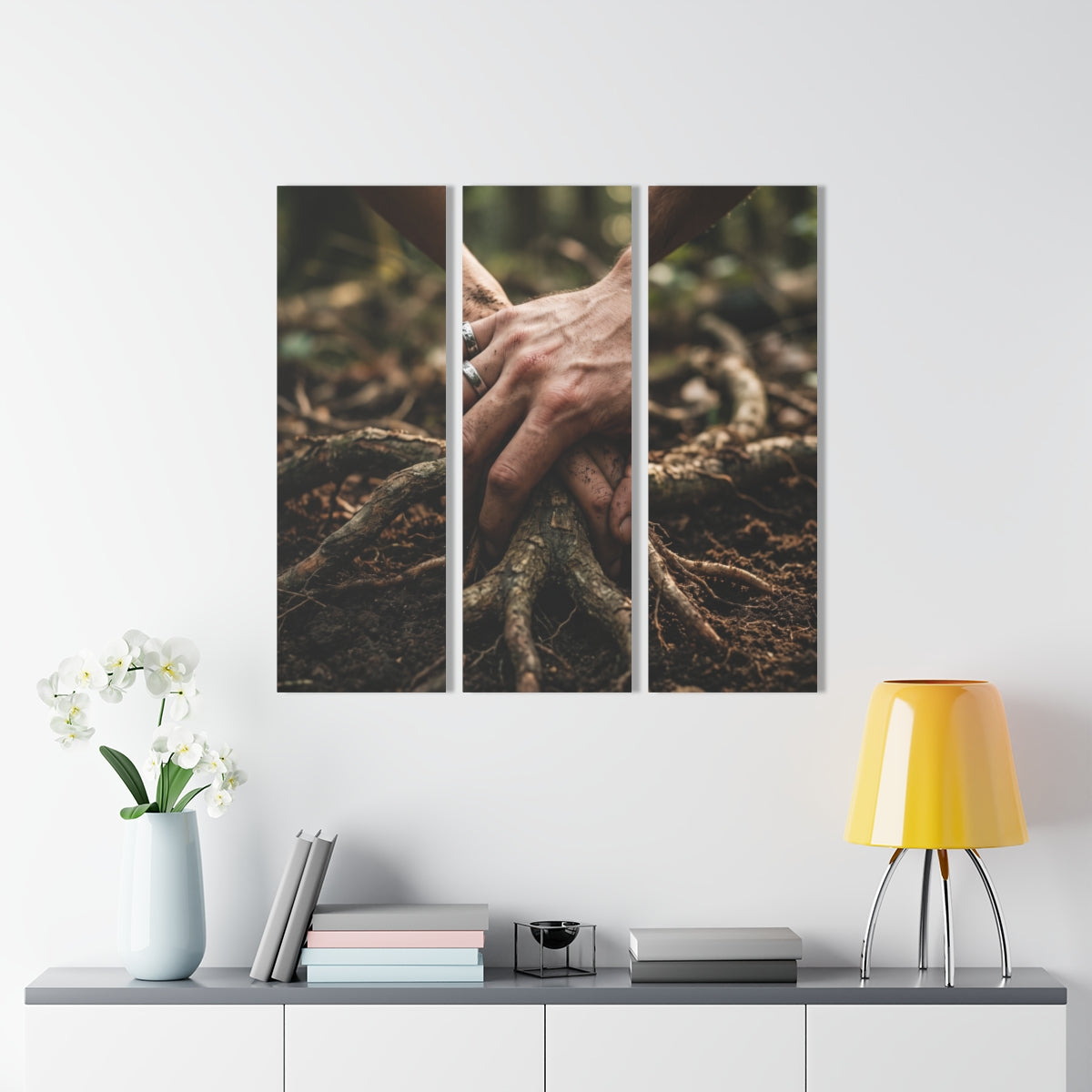 Forest Roots Hands Portrait Acrylic Print