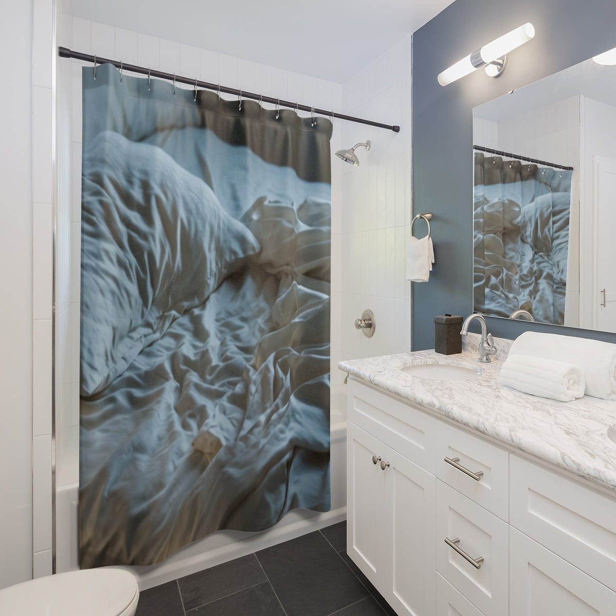 Shower Curtains - Morning Light Serenity | Echovira Gallery