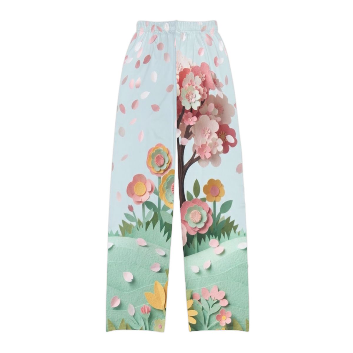 Kids Lounge Pants - Blossom Meadow Dreams | Echovira Gallery