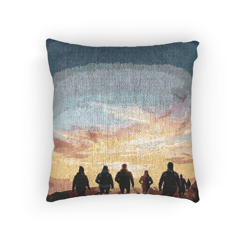 Woven Pillow - Golden Journey