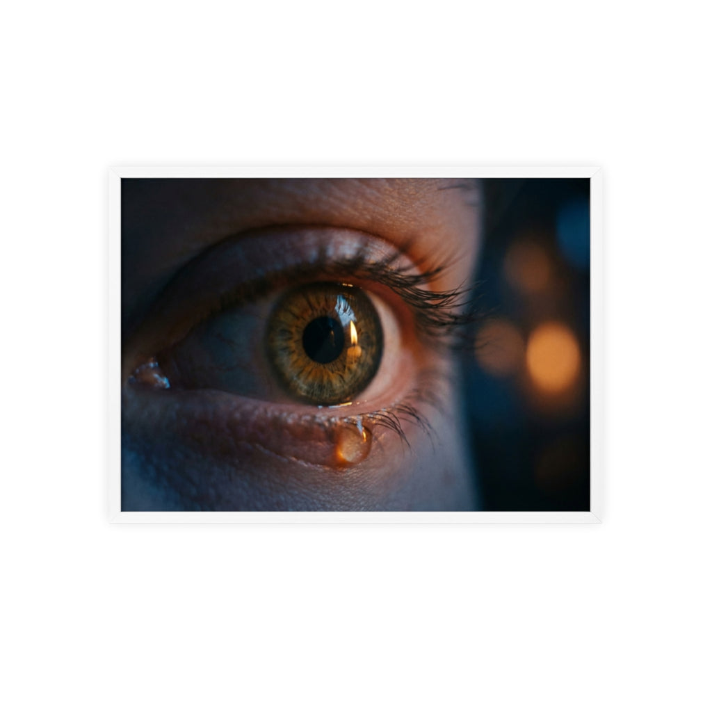 Poster mit Holzrahmen – Eye Art