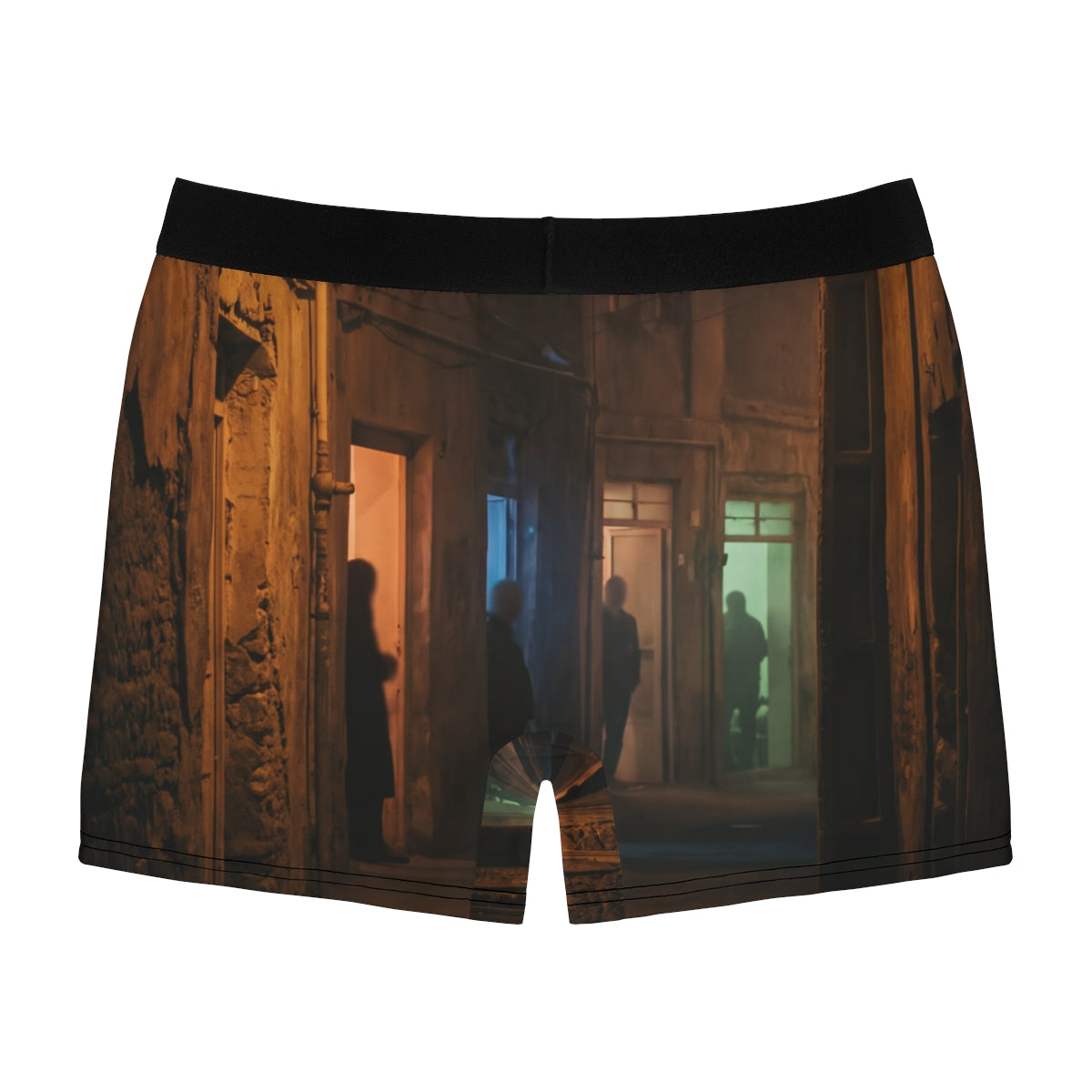 Men's Boxer Briefs - Shadowed Alleyway Mystery Art Print |...