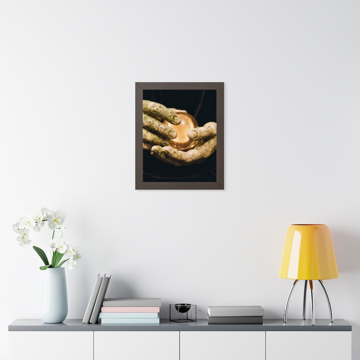 Framed Vertical Poster - Ancient Sight — Walnut (11×14... |...