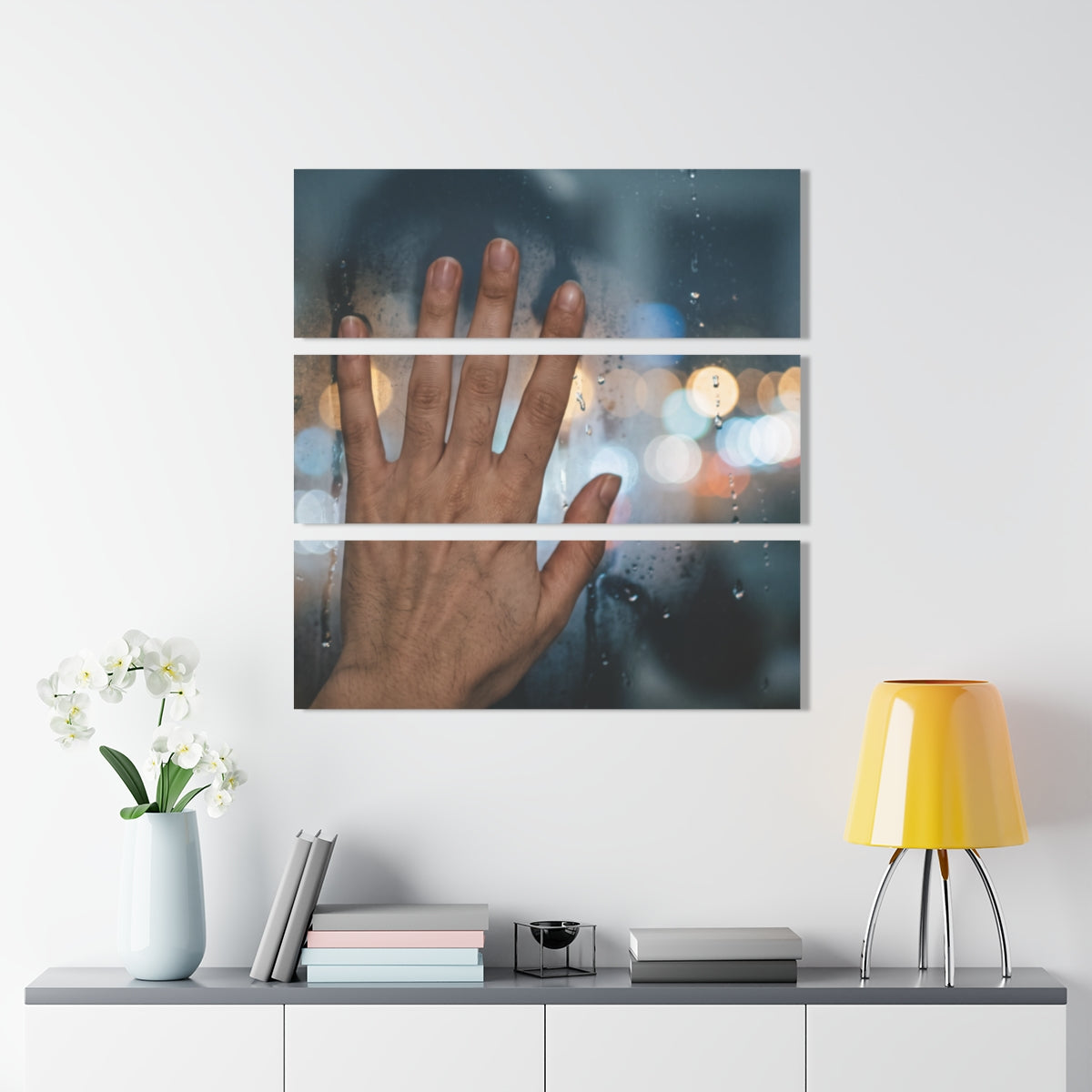 Rainy City Acrylic Print Landscape Art