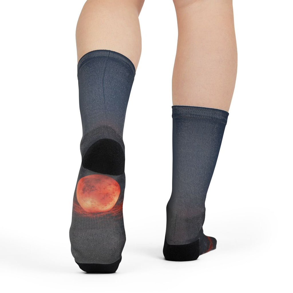 Sublimation Crew Socks - Cosmic Horizon | Echovira Gallery
