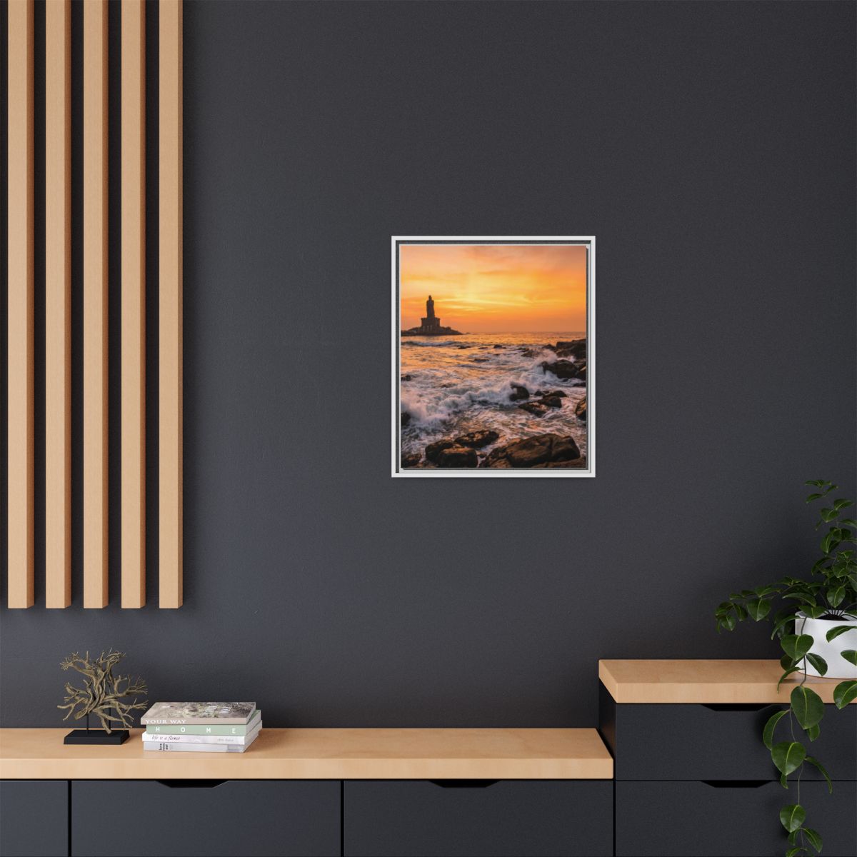 Framed Matte Canvas - Majestic Golden Coast