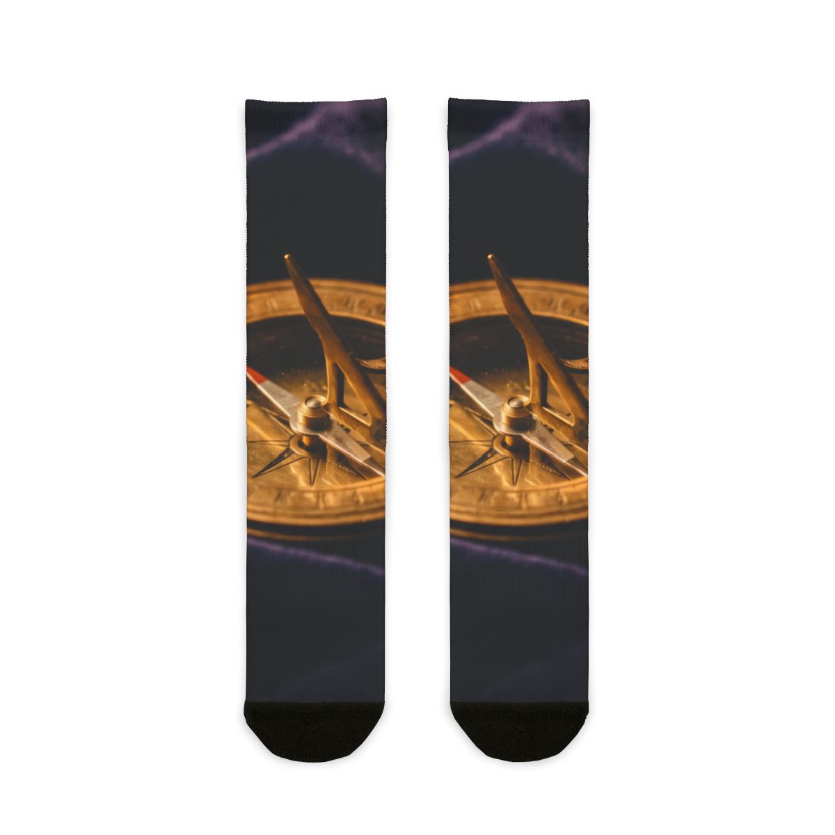 Sundial Compass Sublimation Crew Socks