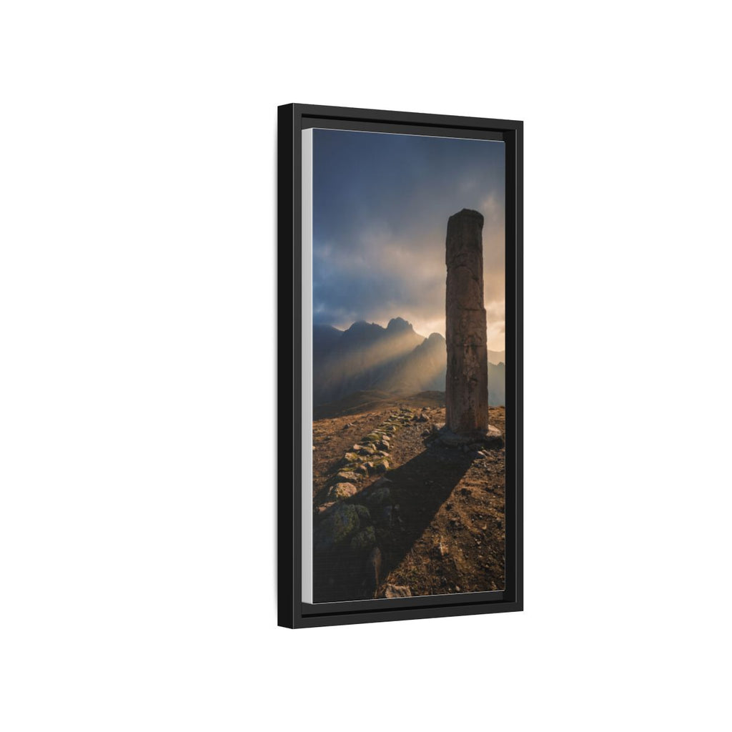 Framed Matte Canvas - Sun Peak