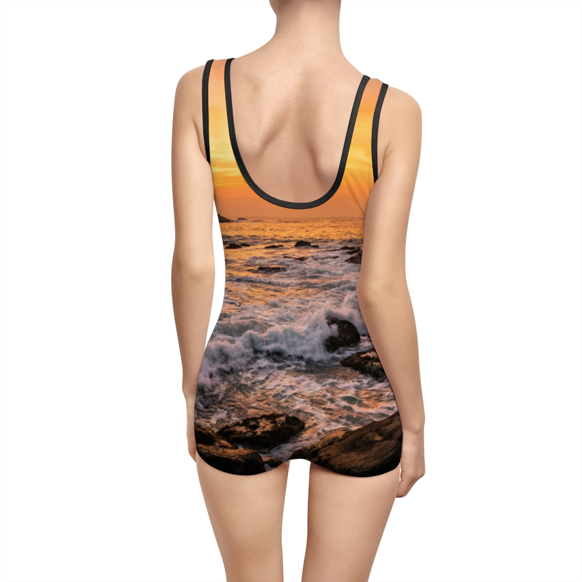 Vintage Swimsuit - Golden Glow Horizon