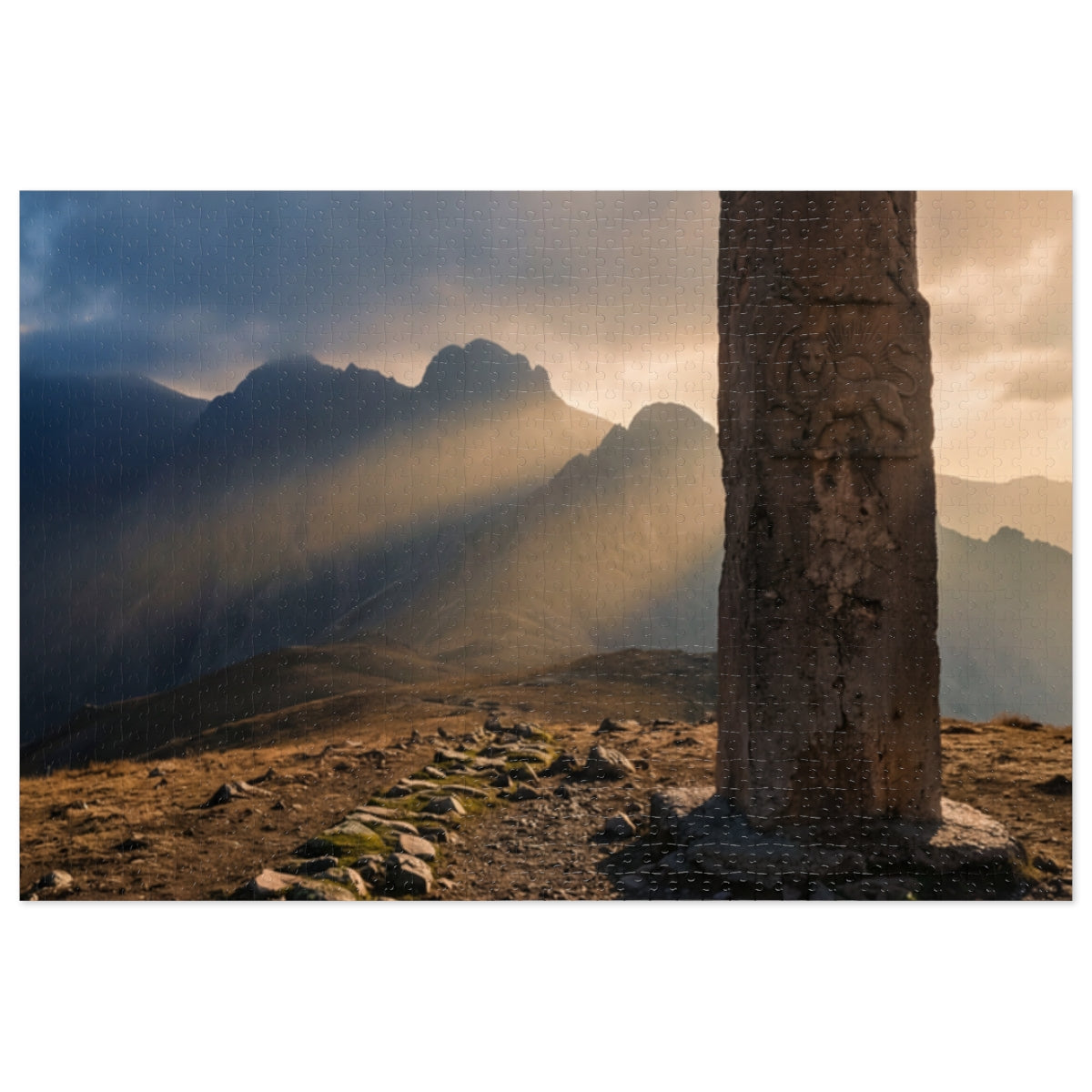 Jigsaw Puzzle with Tin - Mountain