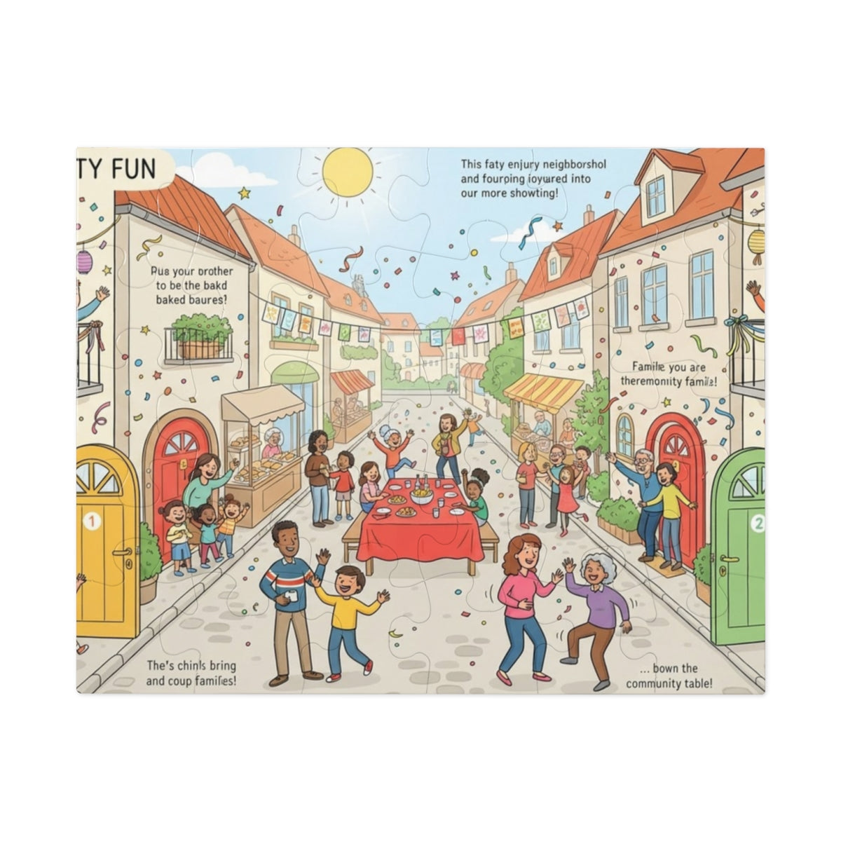 Jigsaw Puzzle with Tin - Street Party Fun Storybook... |...