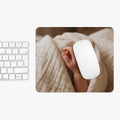 Mouse Pad - Tender Newborn Hand in Soft Muslin Blanket |...