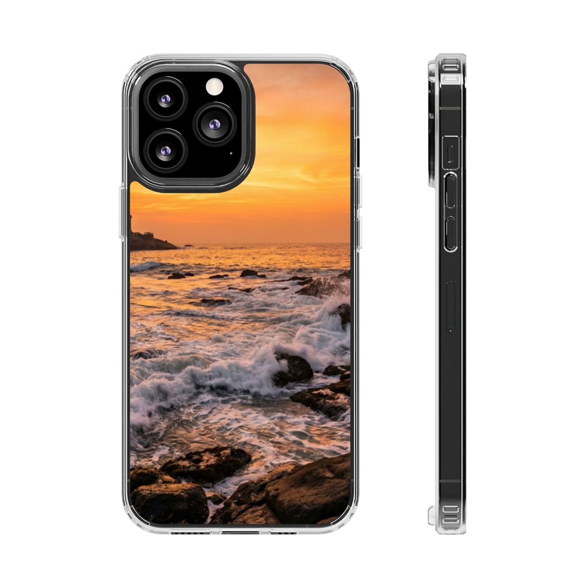 Clear Impact-Resistant Cases - Clear Phone Case - Golden...