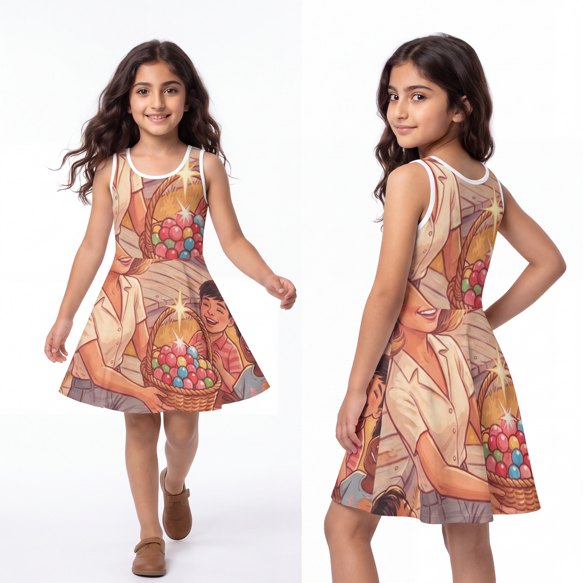 Girls' Sleeveless Sundress - Shoe Cottage | Echovira Gallery