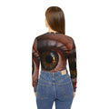 Women's Long Sleeve V-neck Shirt - Art
