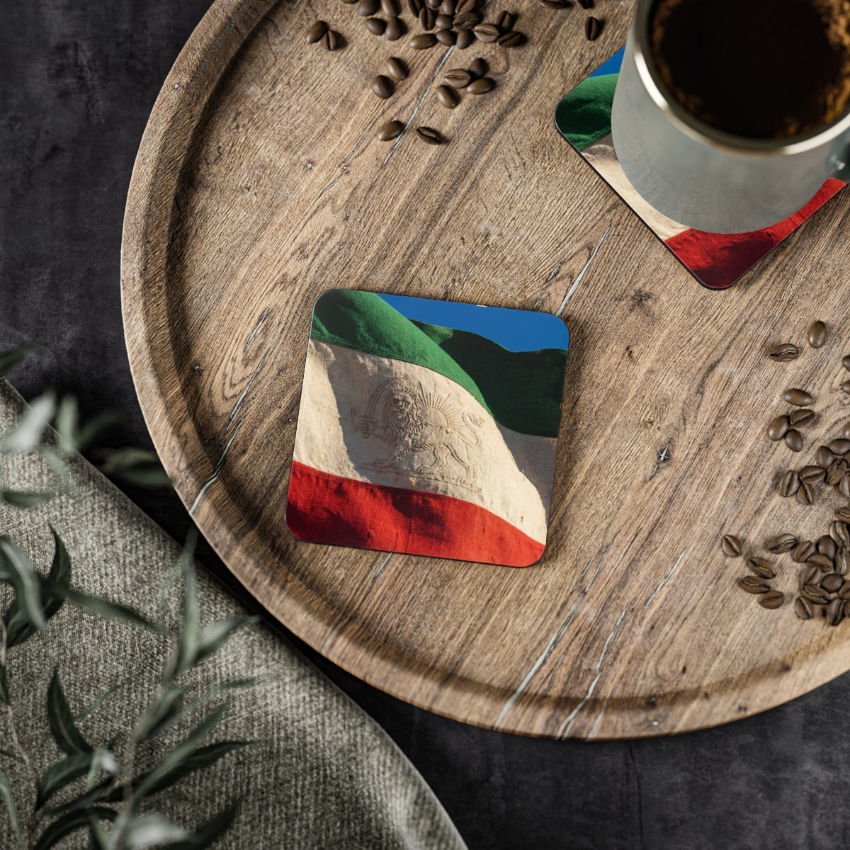 Drink Coasters - Vintage Emblem Set