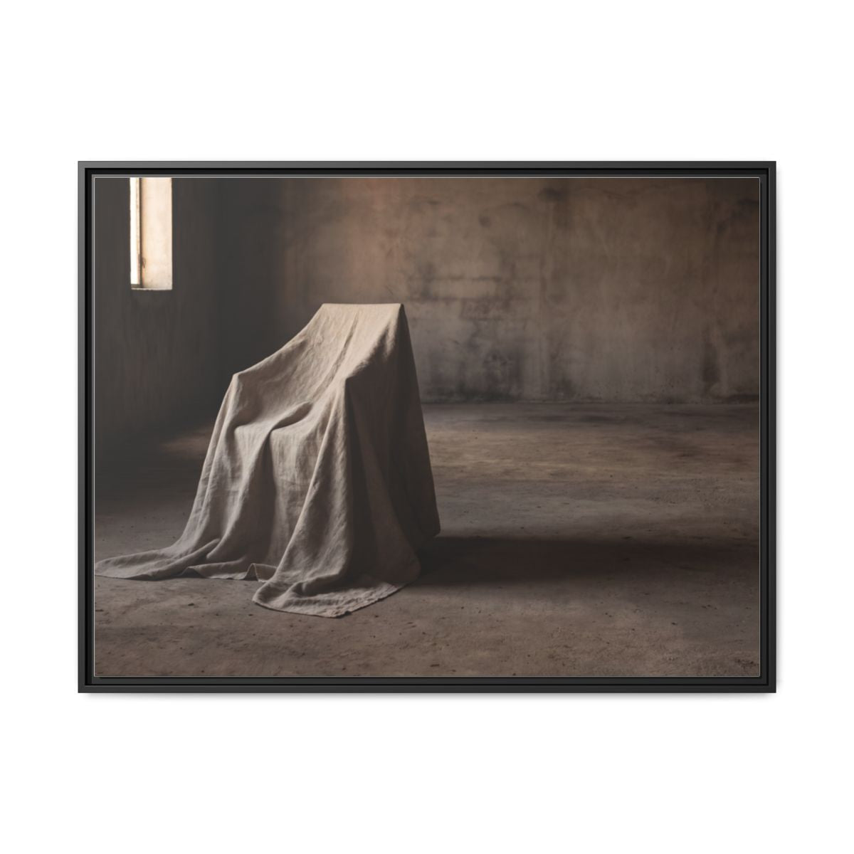 Framed Matte Canvas - Wabi-Sabi Silhouette Art — Black / 1.25"