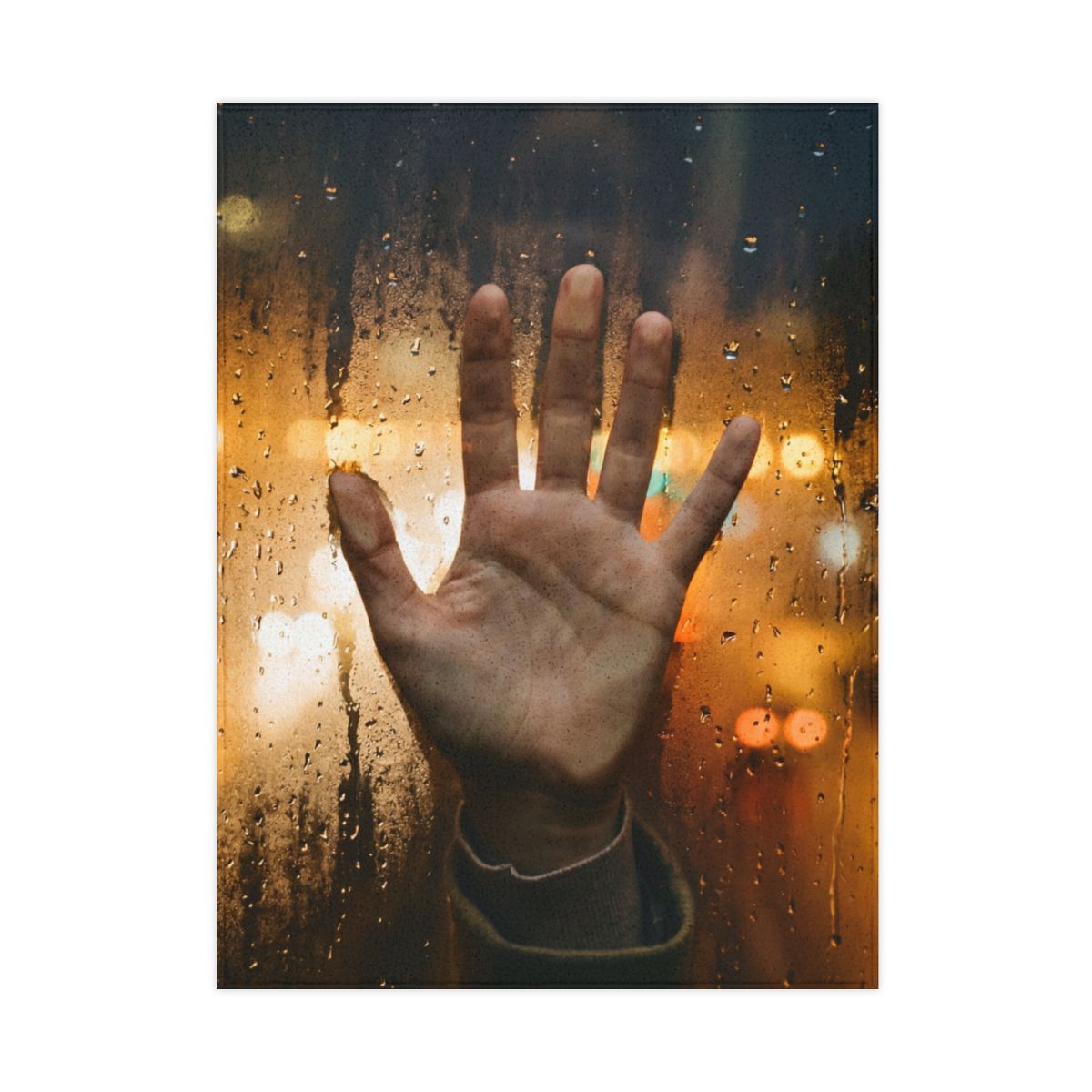 Copertina bimbi Luci urbane e pioggia