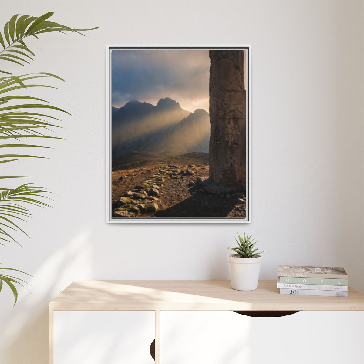 Matte Canvas, Framed - Mystic Monolith Ancient Persian... |...