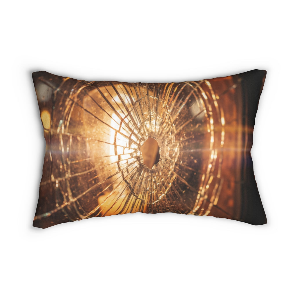 Spun Polyester Lumbar Pillow - Shattered Light