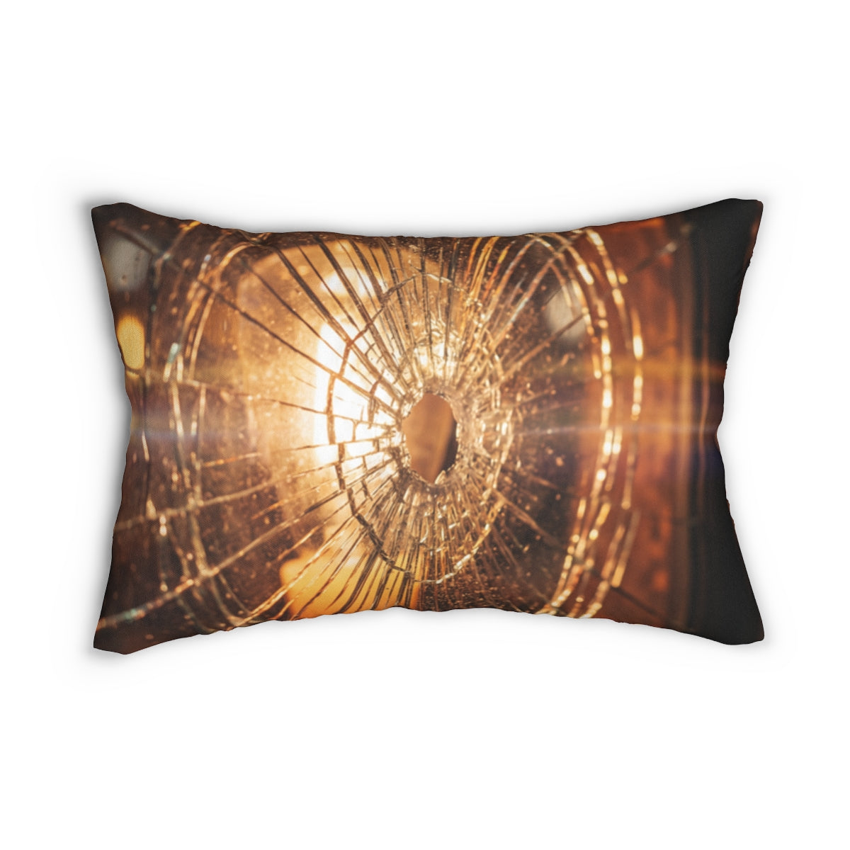 Spun Polyester Lumbar Pillow - Shattered Light