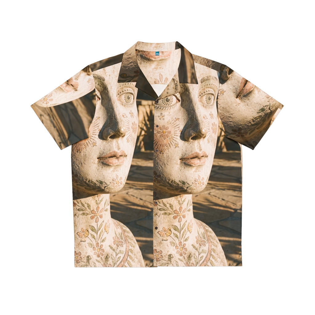 Men's Hawaiian Shirt - Terracotta Clay Bust | Echovira...