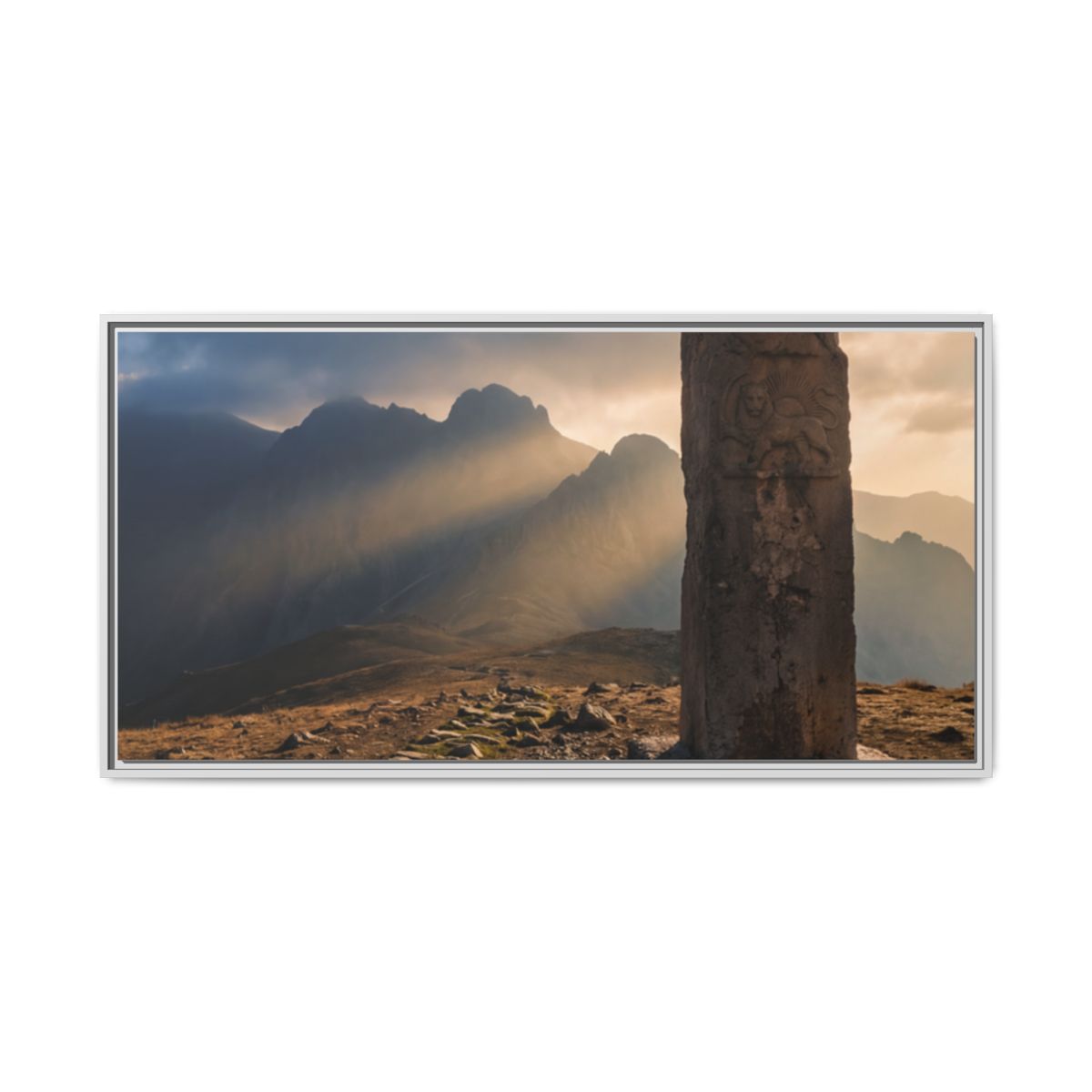 Framed Matte Canvas - Sun Peak