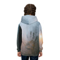 Children's Hoodie with Rainy Window Art